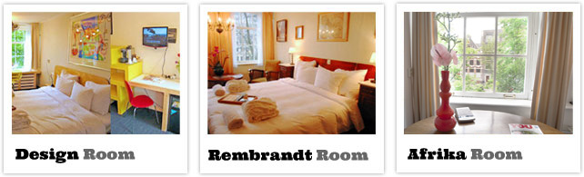 Photos of our spacious canal view rooms at hotel misc eatdrinksleep Amsterdam.